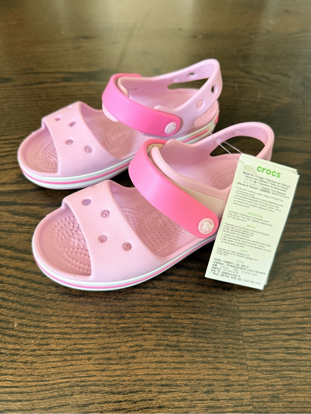CROCS Bayaband Kids Two-Tone Pink Sandals